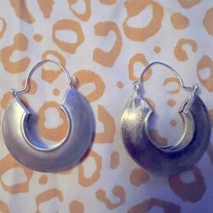 Silver hoops